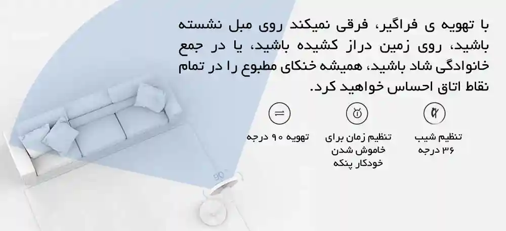 پنکه ایستاده هوشمند شیائومی مدل Fan 2 Lite - تصویر توضیحات 2
