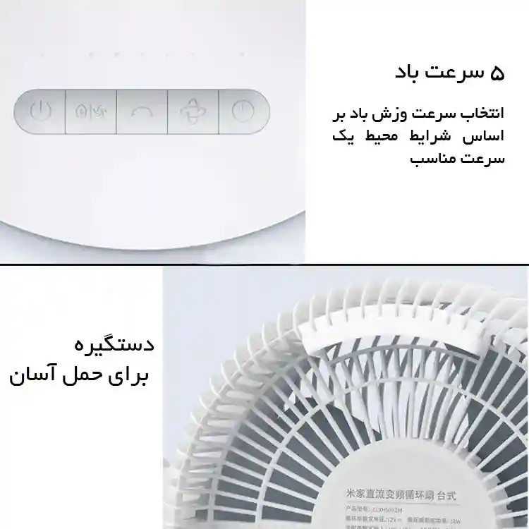 پنکه رومیزی هوشمند میجیا مدل Mijia DC ZLXHS01ZM - پنکه رومیزی شیائومی، ناجی روزهای گرم!
