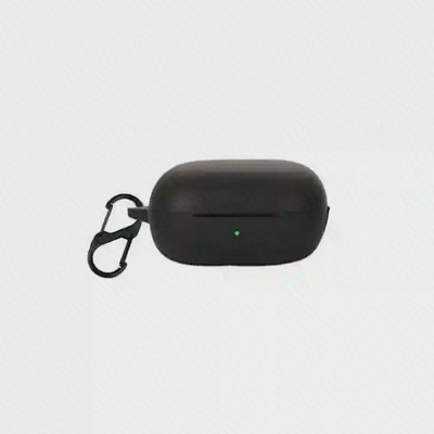 کاور مشکی QCY T13 ANC نمای کامل کاور مشکی هندزفری QCY T13 ANC با کارابین