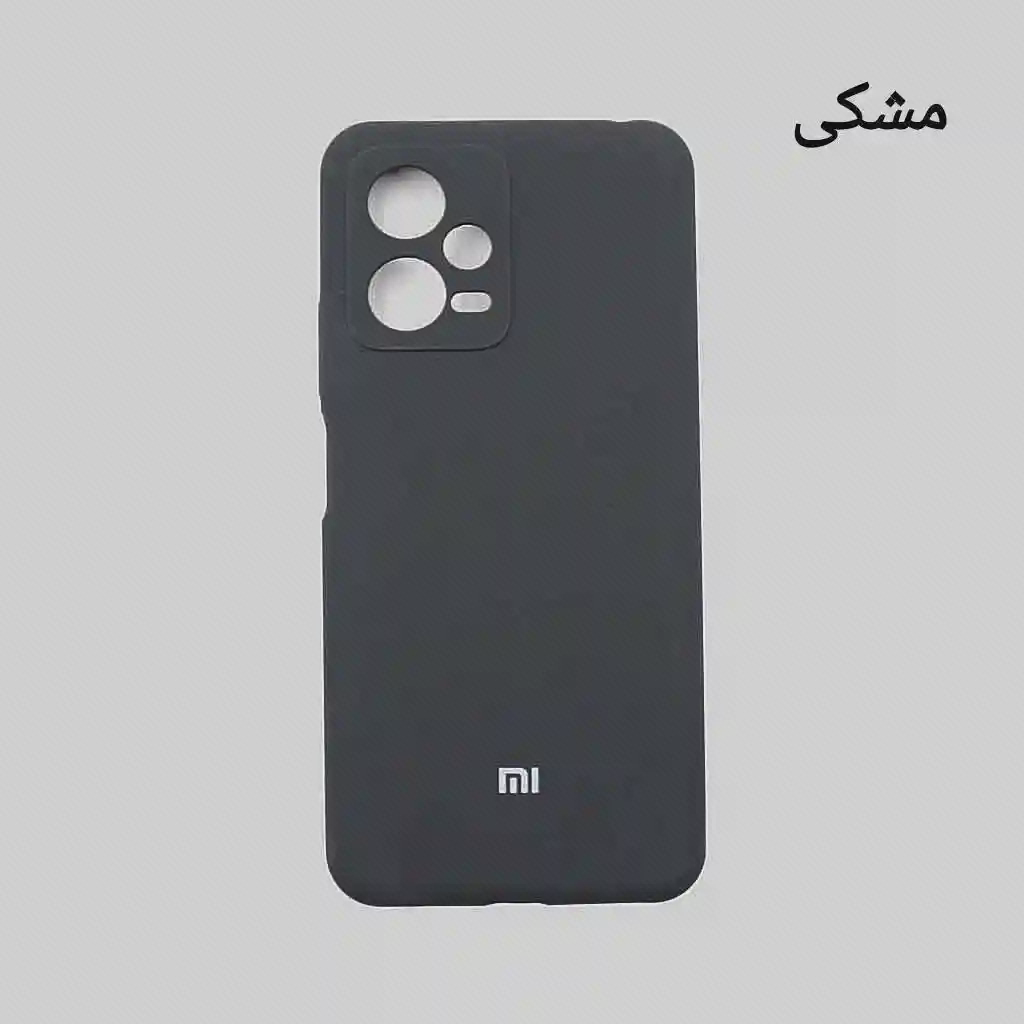 قاب مشکی Redmi Note 12 5G با برش دوربین کاور سیلیکونی مشکی شیائومی برای ردمی نوت ۱۲ 5G