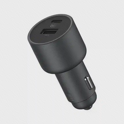 شارژر خودرو Xiaomi 1A1C CC07ZM نمای سهرخ شارژر فندکی ۱۰۰ وات شیائومی CC07ZM با درگاه USB-C و USB-A