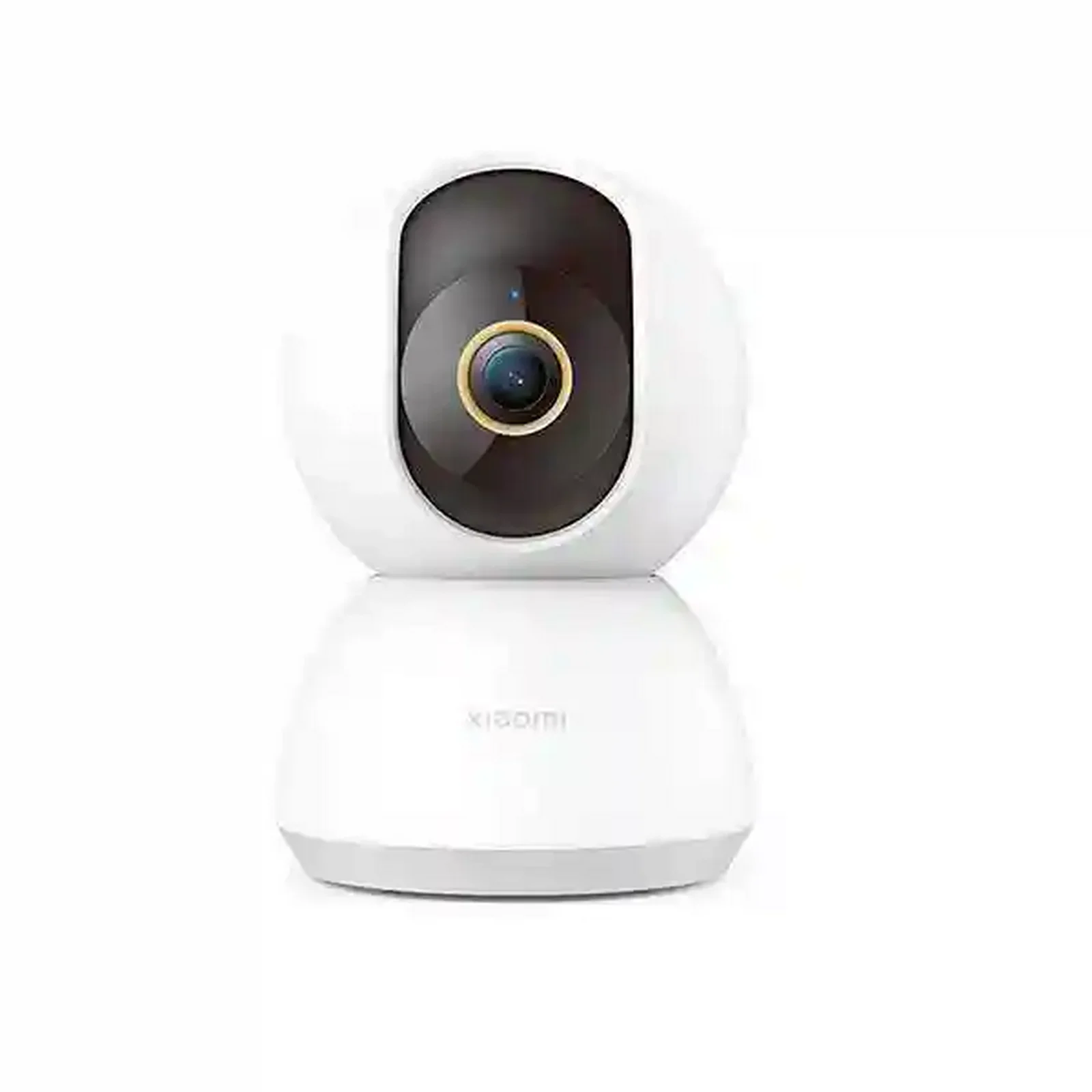 دوربین سفید Xiaomi Smart Camera C300 با حلقه طلایی لنز دوربین نظارتی هوشمند شیائومی C300 XMC01 نمای روبهرو