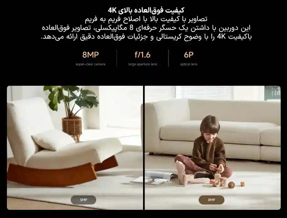 دوربین نظارتی هوشمند شیائومی مدل C701 - تصویر توضیحات 3
