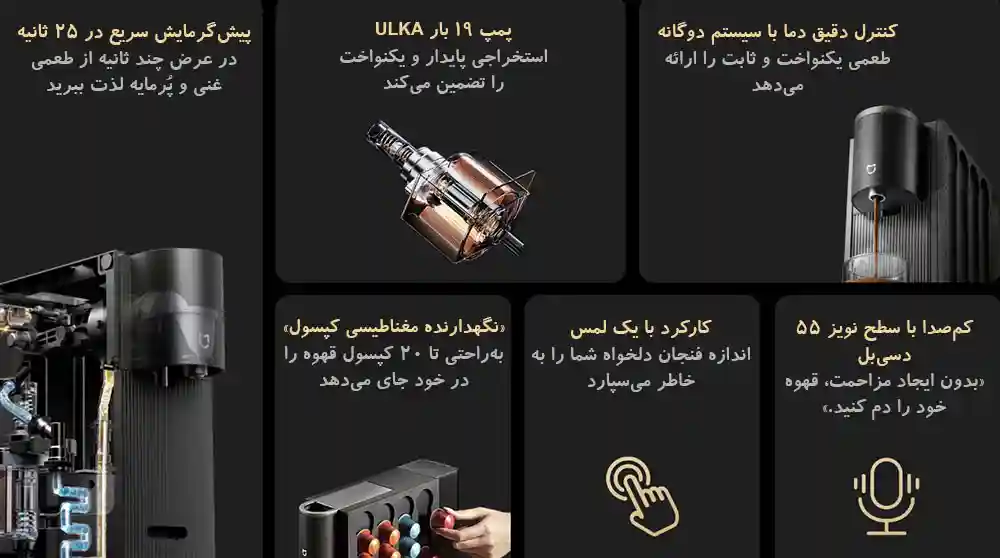 قهوه ساز کپسولی شیائومی مدل ‏Mijia S1 - تصویر توضیحات 4