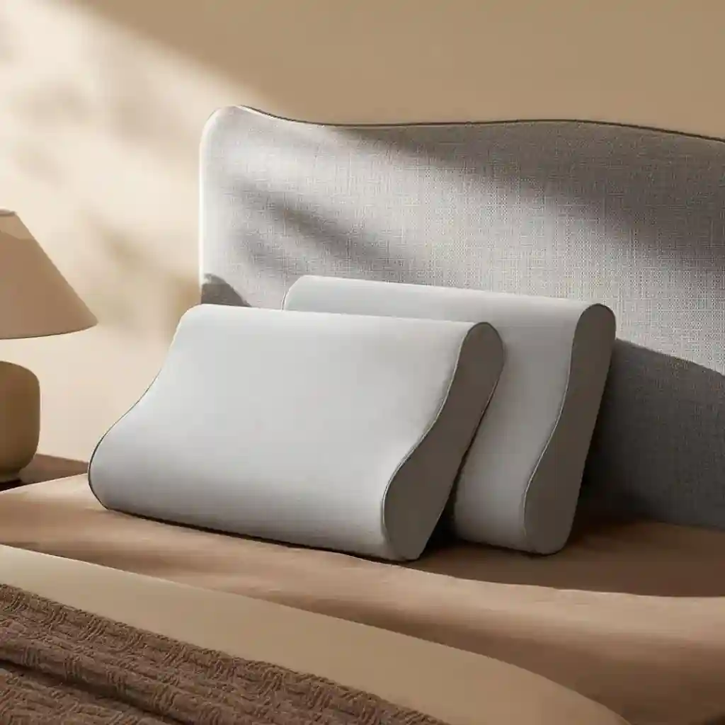 بالش گردن طبی مموری فوم شیائومی مدل Mijia Memory Foam Pillow Pro MJYZ028H - طراحی منحنی برای حمایت بهتر از گردن