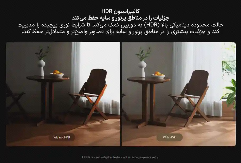 نمای عملکرد HDR دوربین Xiaomi Smart Camera C701