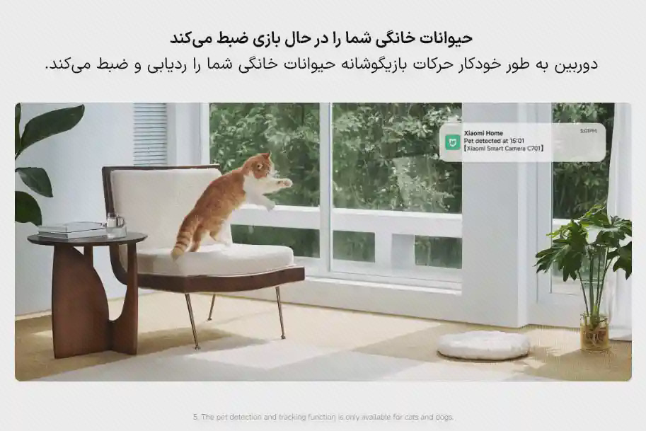 تشخیص حیوان خانگی با دوربین Xiaomi C701
