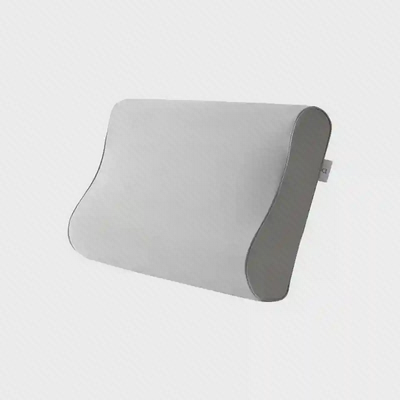 بالش مموری فوم شیائومی Mijia Pillow Pro بالش طبی مموری فوم شیائومی Mijia MJYZ028H با طراحی موجدار سفید و کناره خاکستری