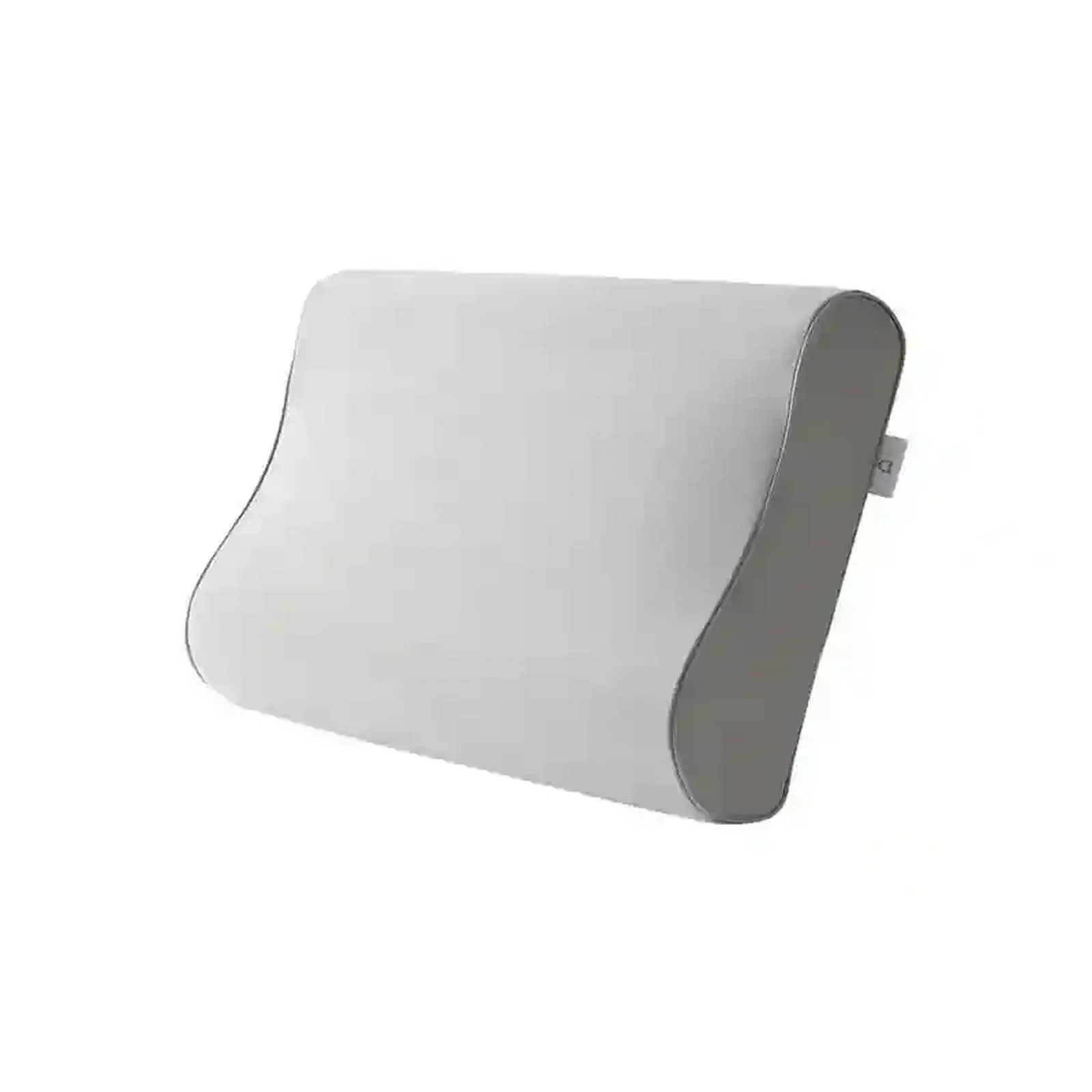بالش مموری فوم شیائومی Mijia Pillow Pro بالش طبی مموری فوم شیائومی Mijia MJYZ028H با طراحی موجدار سفید و کناره خاکستری