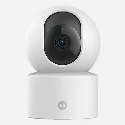 نمای روبه رو Xiaomi Smart Camera C201 دوربین نظارتی هوشمند شیائومی C201 سفید با لنز مشکی