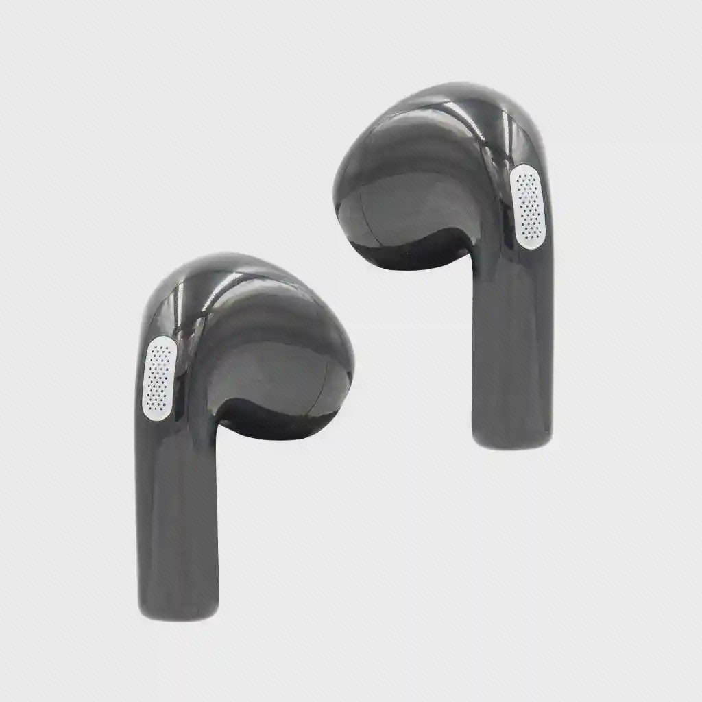 نمای کامل گوشیهای QCY T20 جفت ایرباد مشکی براق QCY T20 Aily Pods