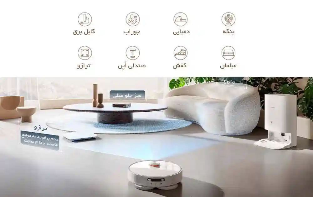 جارو رباتیک شیائومی مدل X10 plus - پک گلوبال - جاروبرقی رباتیک شیائومی مدل Mi Robot X10 Plus
