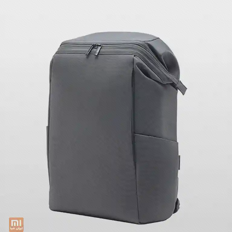 نمای اصلی کوله ضد آب شیائومی 90fen کوله پشتی خاکستری ضد آب Xiaomi 90fen Commuting Bag از زاویه سهرخ
