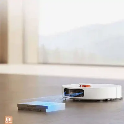 تشخیص کتاب روی زمین توسط حسگر جلوی جارو رباتیک Xiaomi X10 Plus