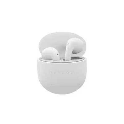 هندزفری سفید Haylou X1 Neo داخل کیس شارژ گرد