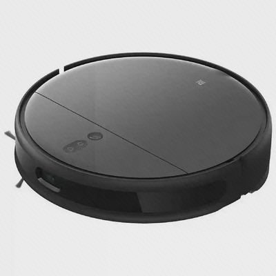 جارو رباتیک شیائومی Mop 2 Pro Plus جارو رباتیک مشکی شیائومی Mi Robot Mop 2 Pro Plus از نمای مایل
