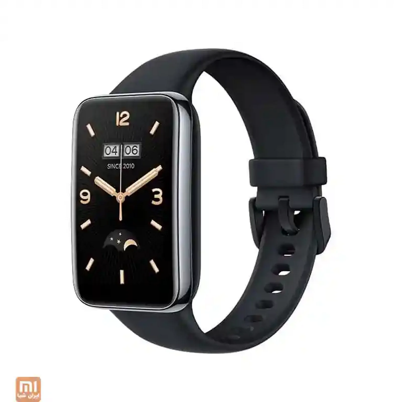 ساعت شیائومی Mi Band 7 Pro با بند مشکی ساعت هوشمند مشکی شیائومی Mi Band 7 Pro با واچفیس عقربهای