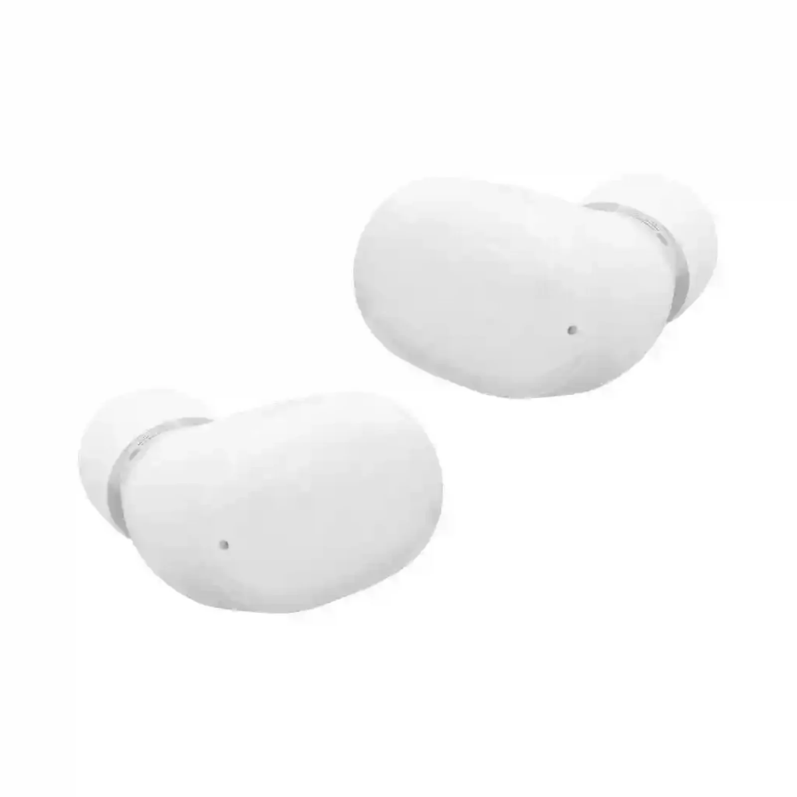 گوشیهای هندزفری Redmi Buds 4 از نمای نزدیک دو ایرباد سفید هندزفری بلوتوث شیائومی Redmi Buds 4