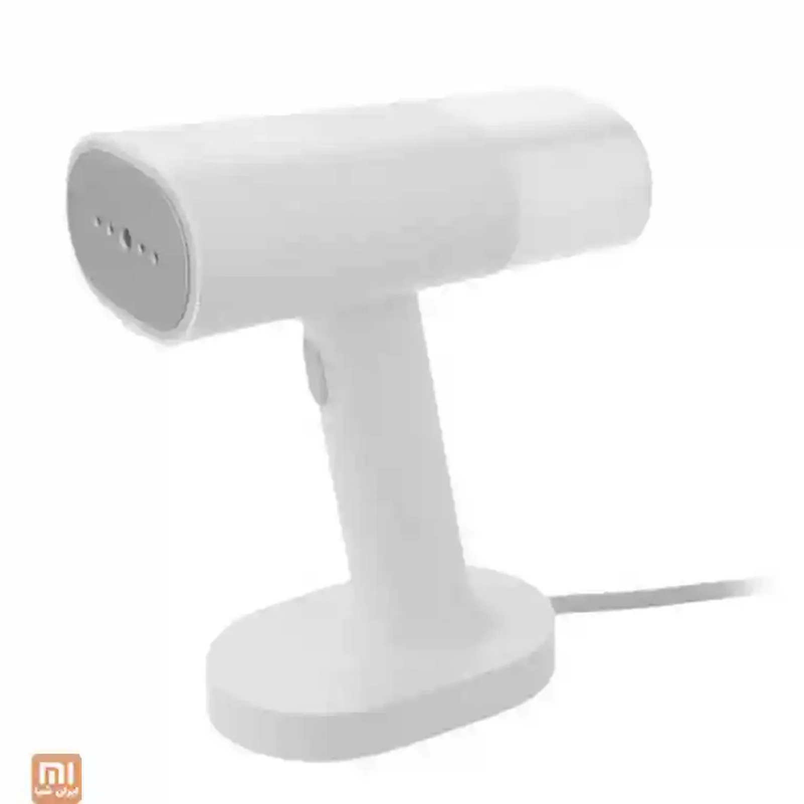 نمای کامل اتو بخار میجیا MJGTJ01LF روی پایه اتو بخار دستی سفید شیائومی Mijia Steamer MJGTJ01LF