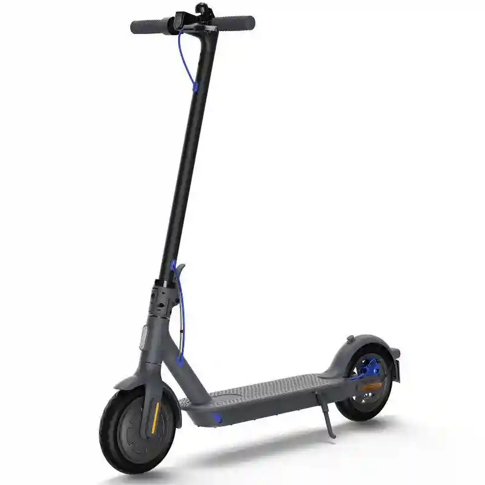 نمای سهرخ اسکوتر Xiaomi Mi Electric Scooter 3 اسکوتر برقی شیائومی Mi Electric Scooter 3 مشکی با جزئیات آبی