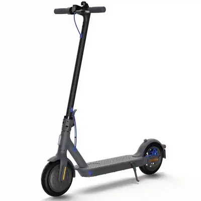 اسکوتر برقی شیائومی Mi Electric Scooter 3 مشکی با جزئیات آبی