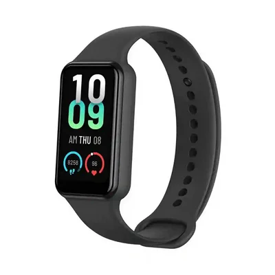 قاب باریک و بند قابل تنظیم Amazfit Band 7 نمای سهرخ مچبند هوشمند شیائومی Amazfit Band 7 مشکی