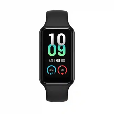 نمای صفحه مستطیلی Amazfit Band 7 مچبند هوشمند مشکی شیائومی Amazfit Band 7 در نمای روبهرو