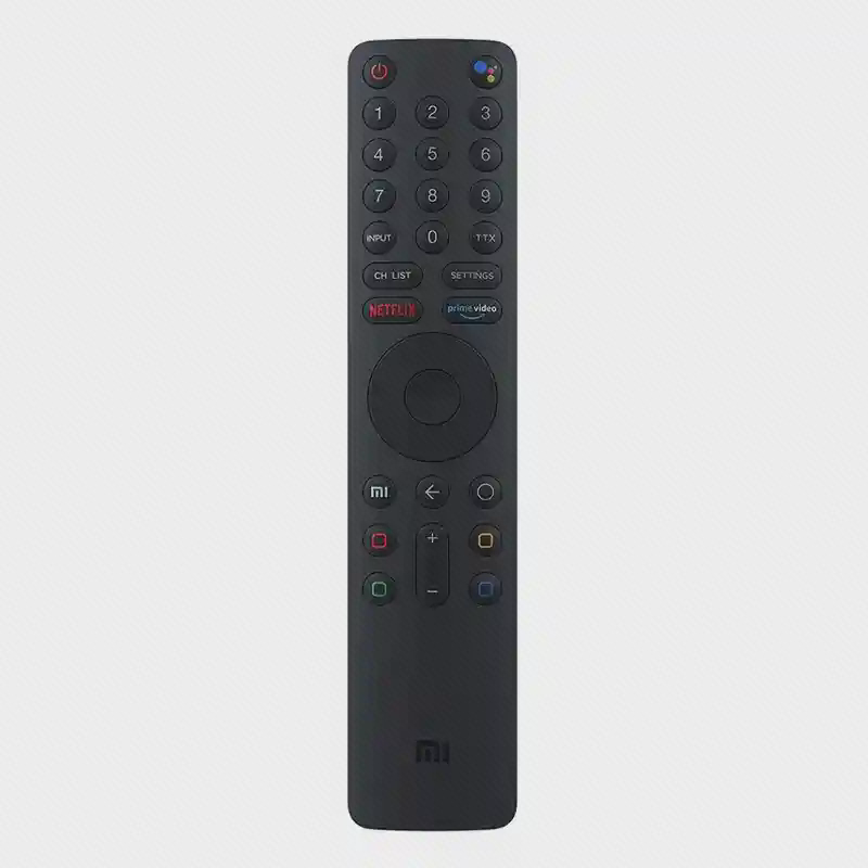نمای مستقیم ریموت صوتی بلوتوثی تلویزیون Xiaomi ریموت کنترل مشکی تلویزیون شیائومی Mi Bluetooth Voice Remote