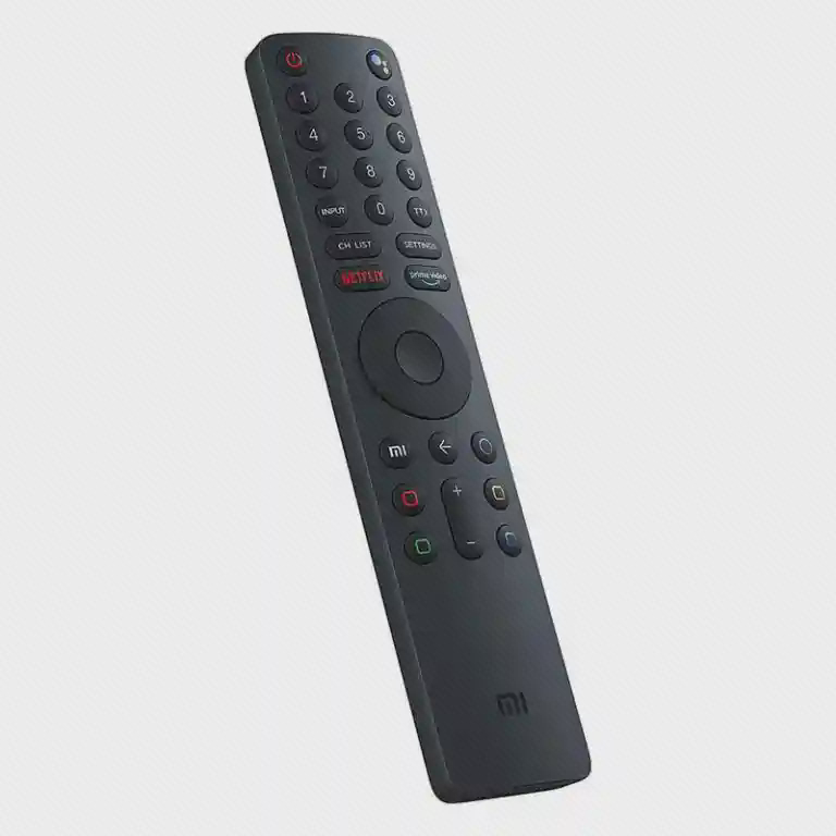 ضخامت و چیدمان کلیدهای ریموت بلوتوثی Xiaomi نمای سهرخ ریموت تلویزیون شیائومی Mi Bluetooth Voice Remote