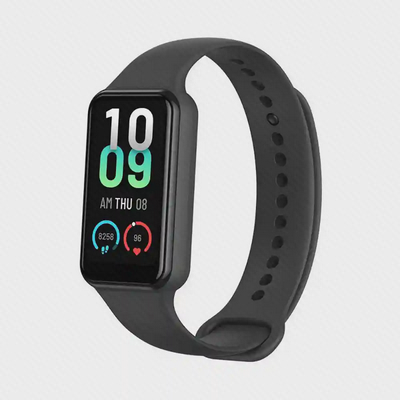 نمای سه‌رخ مچ‌بند هوشمند شیائومی Amazfit Band 7 مشکی