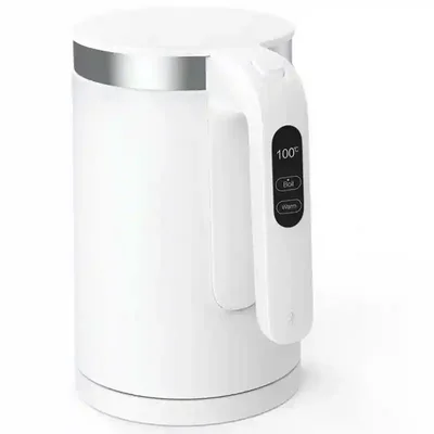 نمای سهرخ کتری Xiaomi Viomi Smart Kettle V-SK152A کتری هوشمند سفید شیائومی Viomi V-SK152A با نمایشگر 100 درجه