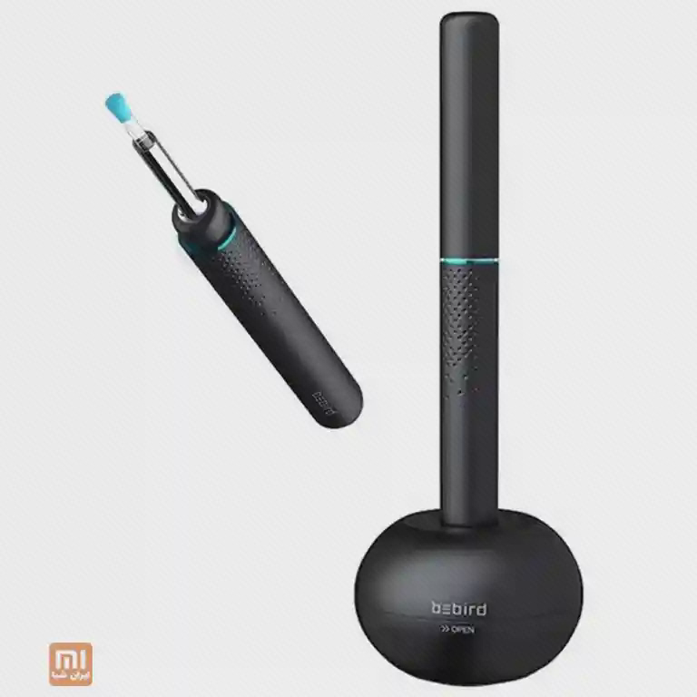 گوش پاک کن هوشمند شیائومی Bebird M9 Pro مشکی روی پایه نگهدارنده