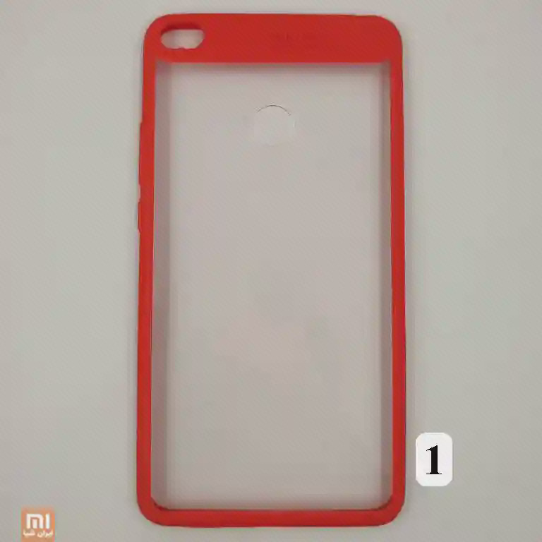 قاب کریستالی قرمز شیائومی Mi Max 2 با پشت شفاف