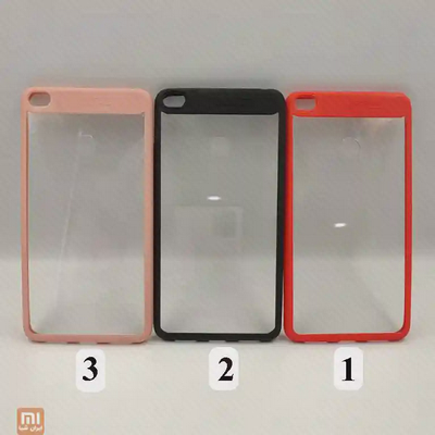 سه رنگ قاب کریستالی شیائومی Mi Max 2 صورتی مشکی و قرمز