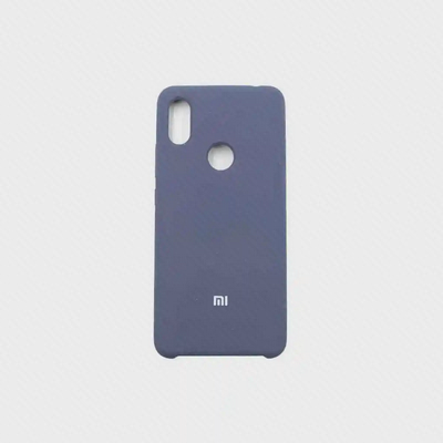 نمای کامل کاور سیلیکونی سرمه‌ای شیائومی Redmi S2