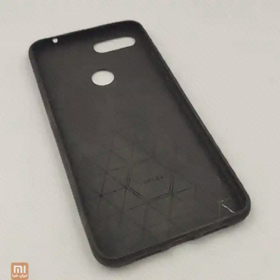 نمای داخل قاب طرح چرم Mi 8 Lite با الگوی هندسی