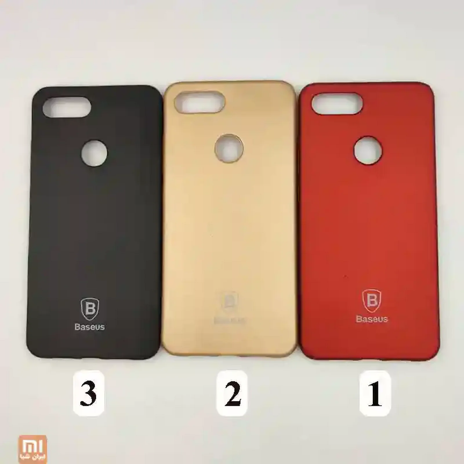 سه رنگ قاب ژله ای Baseus گوشی Mi 8 Lite مشکی طلایی و قرمز
