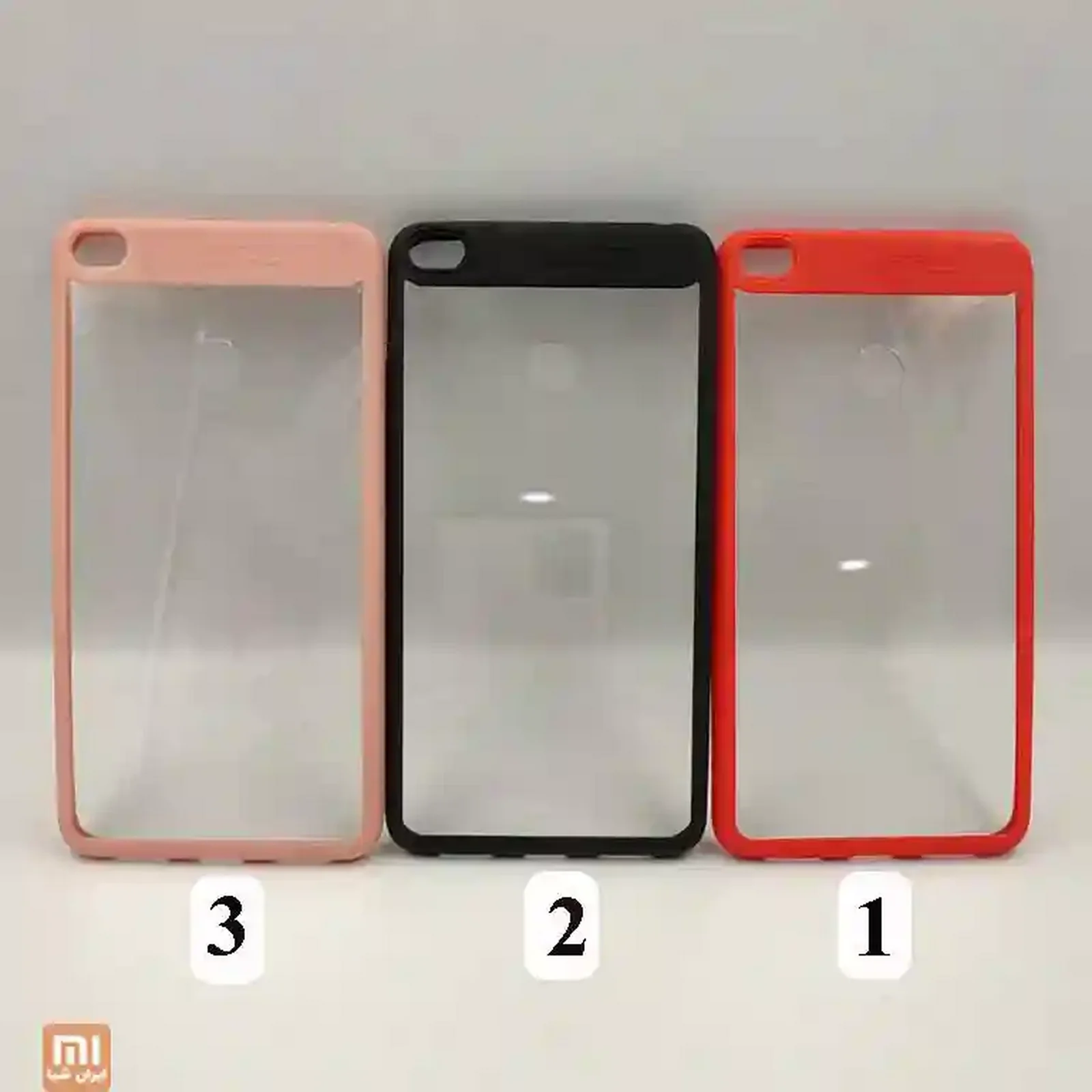 سه رنگ قاب کریستالی شیائومی Mi Max 2 صورتی مشکی و قرمز
