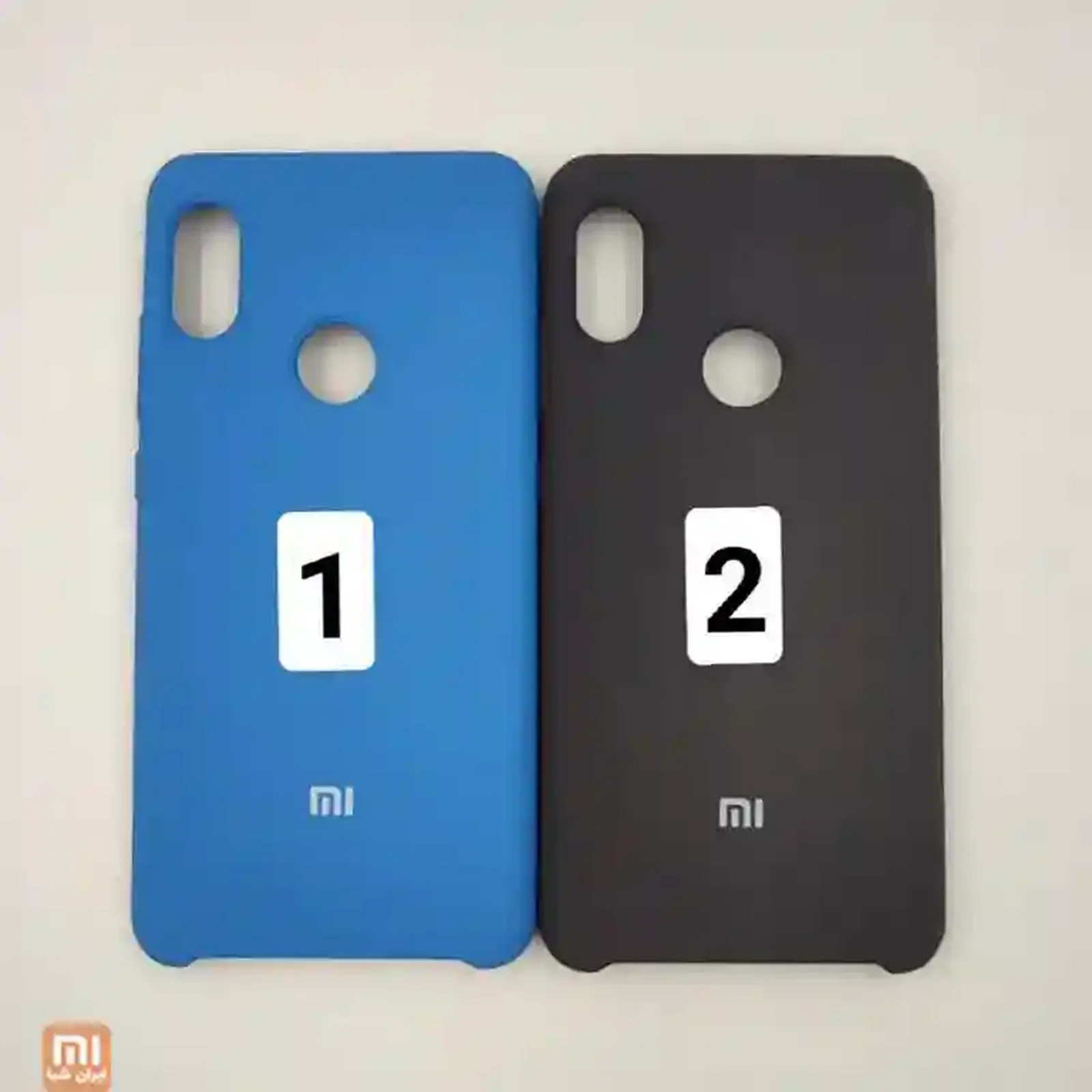 دو قاب سیلیکونی Redmi Note 5 Pro آبی و مشکی