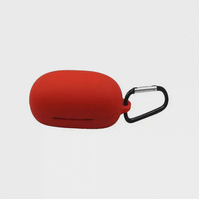نمای اصلی کاور قرمز ComfoBuds Pro کاور سیلیکونی قرمز کیس هندزفری ComfoBuds Pro با کارابین