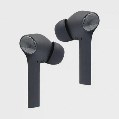 طراحی ایربادهای Xiaomi Earphones 2 Pro دو ایرباد مشکی شیائومی Earphones 2 Pro از نمای نزدیک