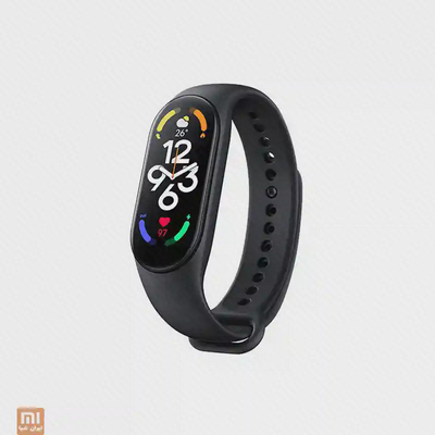 مچ‌بند هوشمند مشکی شیائومی Mi Band 7 با نمایشگر روشن