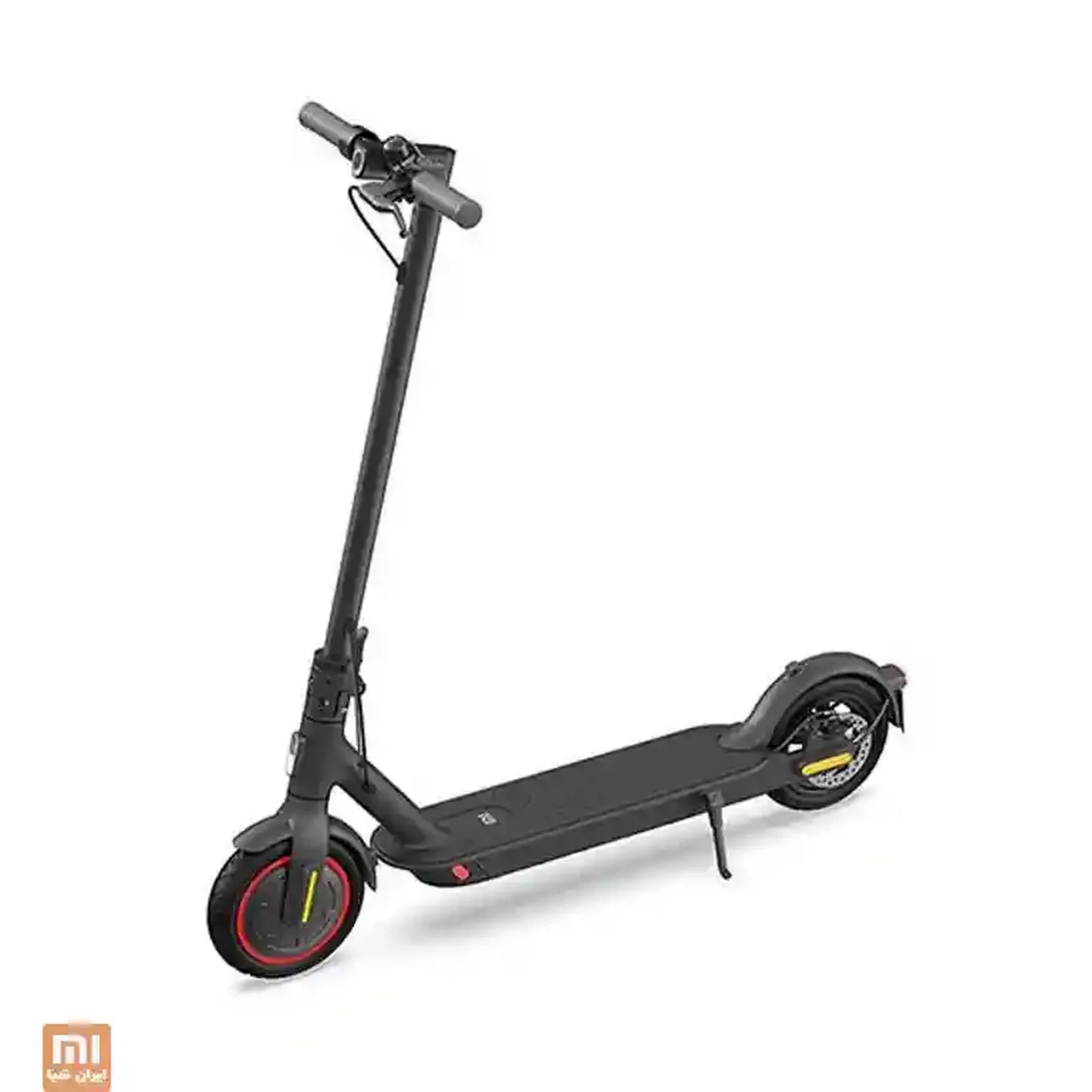 نمای اصلی اسکوتر برقی Pro 2 شیائومی اسکوتر برقی مشکی شیائومی Mi Electric Scooter Pro 2 از نمای سهرخ