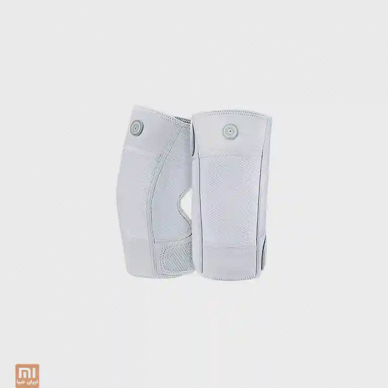 زانوبند الکتریکی سفید شیائومی PMA-G10 در دو نمای جلو و کنار