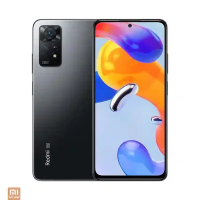 طراحی Redmi Note 11 Pro 5G مشکی نمای جلو و پشت Redmi Note 11 Pro 5G مشکی با دوربین ۱۰۸ مگاپیکسلی