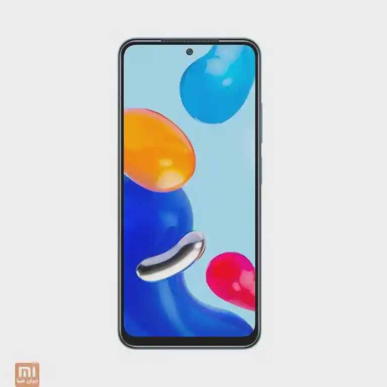 نمای جلوی Redmi Note 11 4G نسخه ۶/۱۲۸ با نمایشگر رنگی