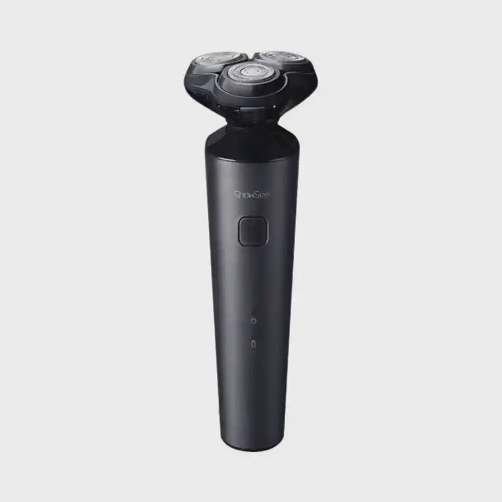 نمای کامل ماشین اصلاح شیائومی ShowSee F303-BK ریش تراش شارژی ShowSee F303-BK مشکی با سه تیغه