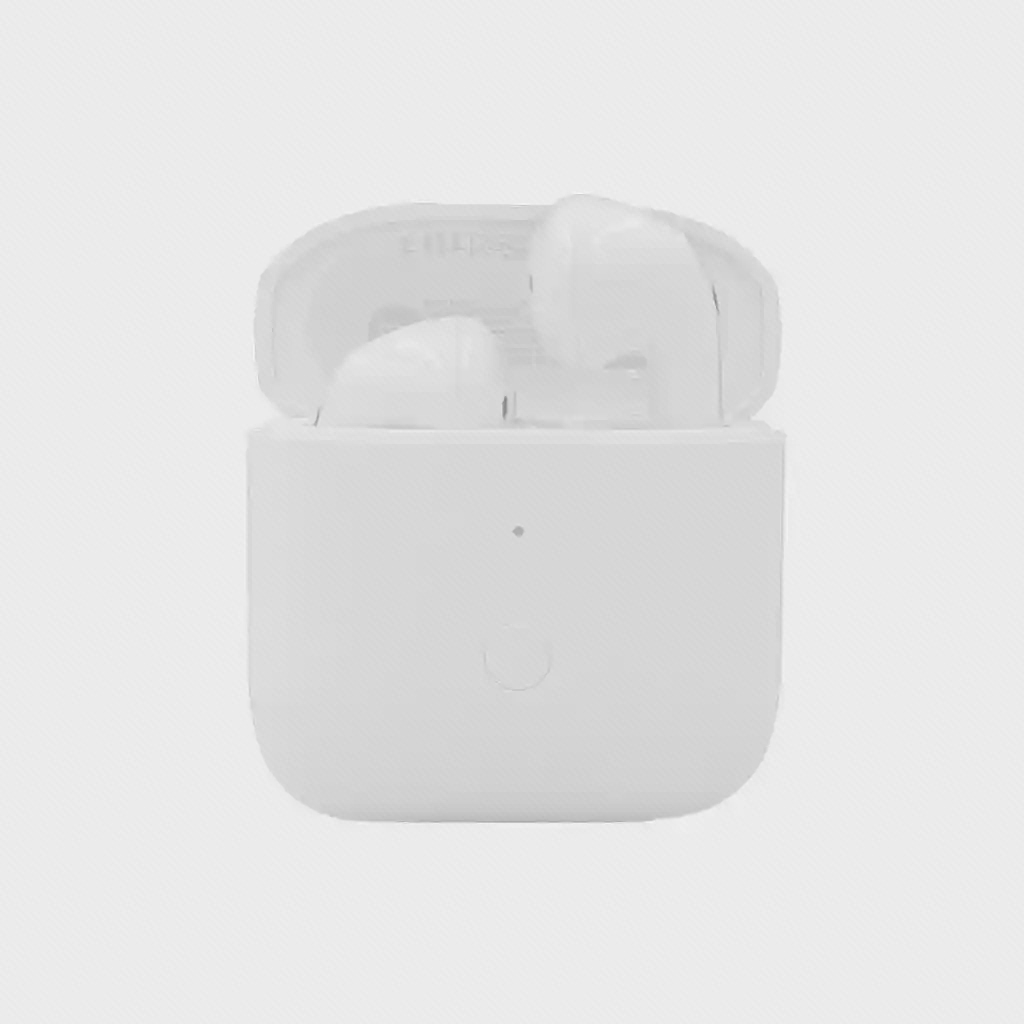 نمای اصلی کیس باز Redmi Buds 3 کیس شارژ سفید Redmi Buds 3 با در باز و ایربادها داخل محفظه
