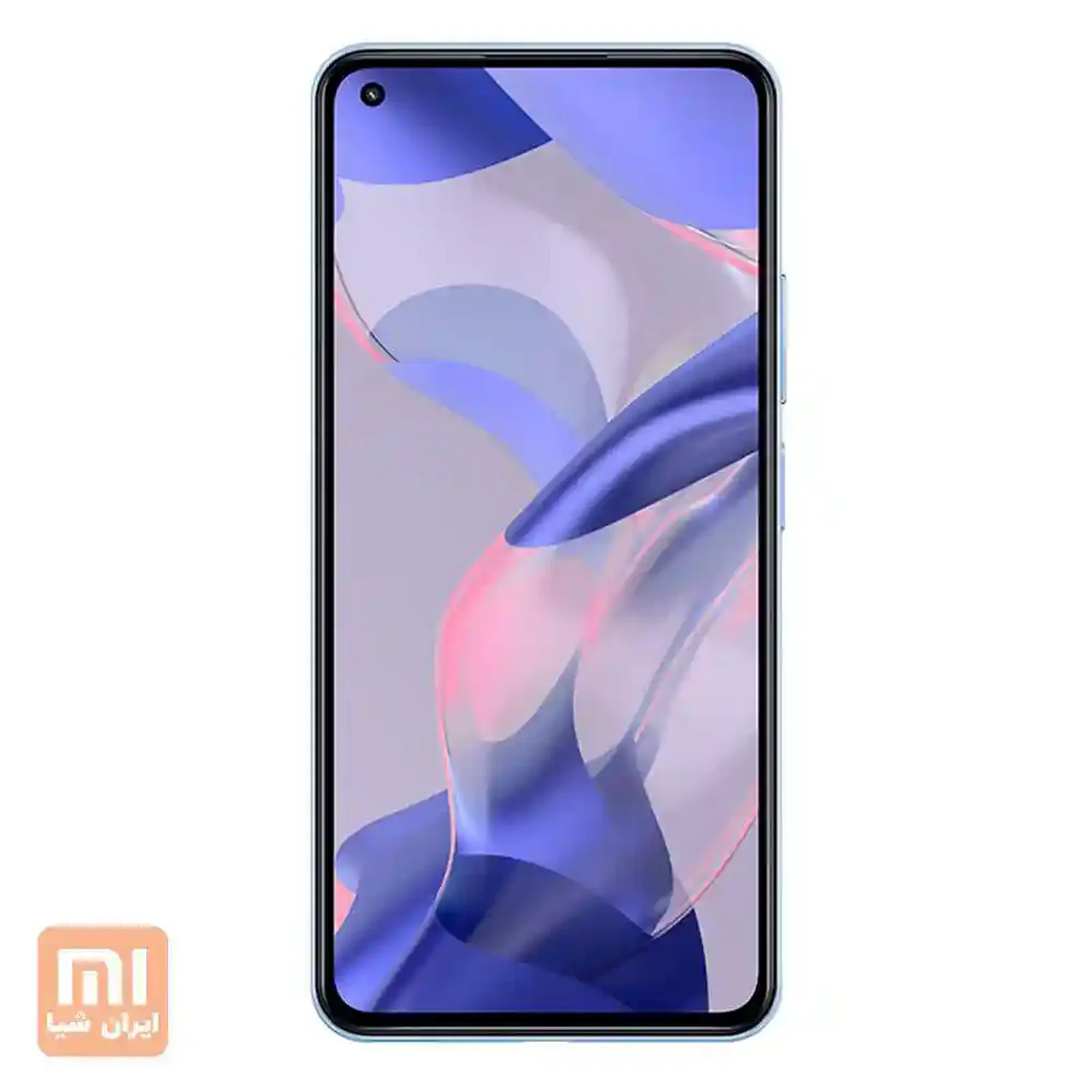 نمای جلوی Xiaomi 11 Lite 5G NE با دوربین سلفی گوشه چپ