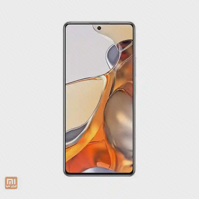 نمای جلوی گوشی شیائومی 11T Pro با نمایشگر تمام‌صفحه و حفره دوربین